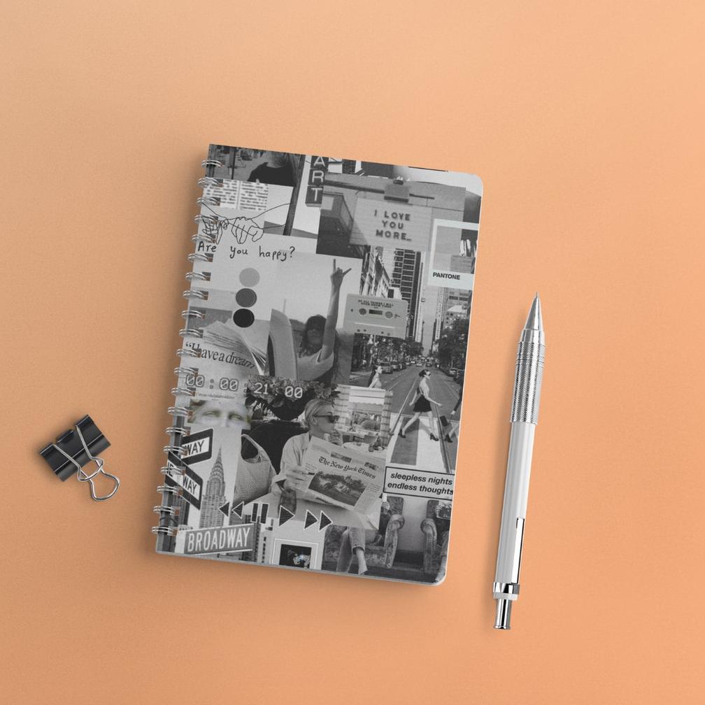 

[FPG91] Notebook Aesthetic Edition 1 Lined Grid Dot Ukuran A5 Ring Spiral Jurnal Catatan Buku Spiral Binder ih8fm