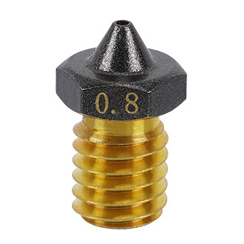 Zzz 0.2/0.3/0.4/0.5/0.6/0.8/1.0mm/1.2mm Nozzle Ujung CHT Kloning Aliran Tinggi Untuk Ender3