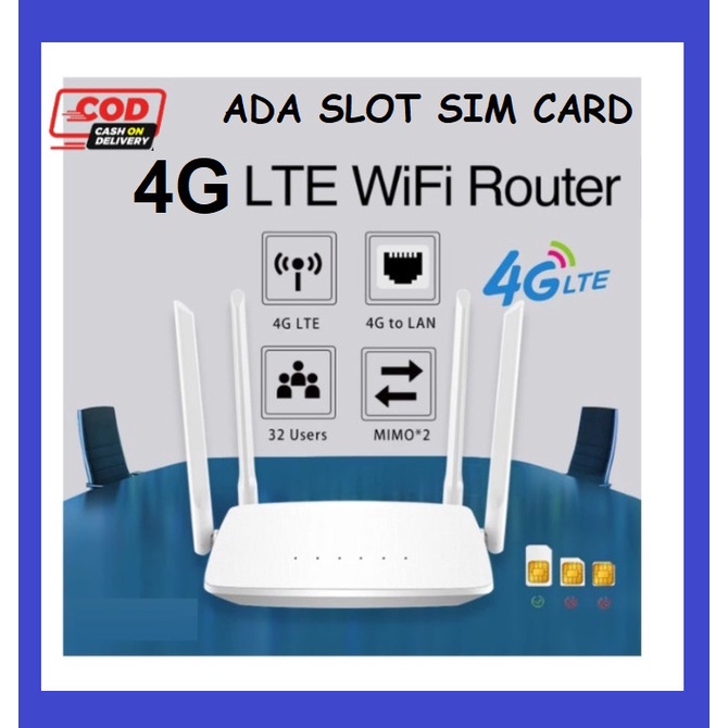 Router Modem Wifi Wireless Router Sim Card 4G Lte Smartcom Xm286 300Mbps Ori
