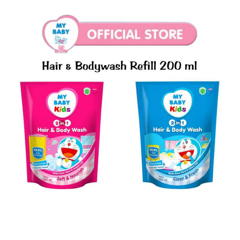 My Baby Kids Hair &amp; Bodywash 2in1 Refill 200 ml