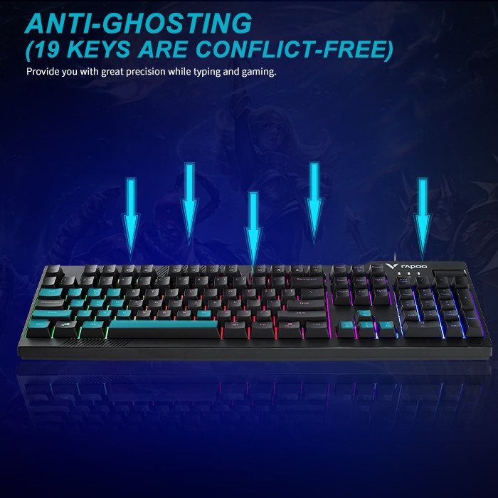 RAPOO GAMING VPRO V50S BACKLIT GAMING KEYBOARD