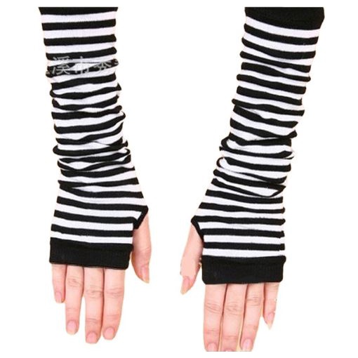 HG-09 Sarung tangan motor panjang kaos winter musim dingin kerut half finger uv glove