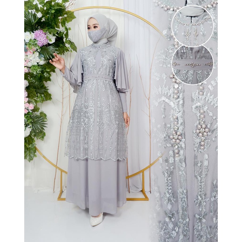 GAMIS EMIRA DRES KOMBINASI SERUTY BABY DOLL MIX PAYET MUTIARA| GAMIS KONDANGAN| GAMIS PESTA| GAMIS TILE| GAMIS MUTIARA| GAMIS CINDERELA| GAMIS MUTIARA