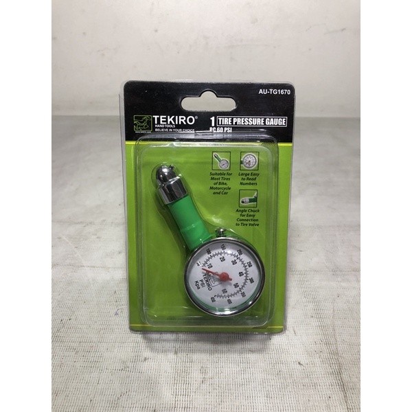 Alat Cek Pengukur Tekanan Angin Ban Mobil Motor Sepeda Tekiro Original