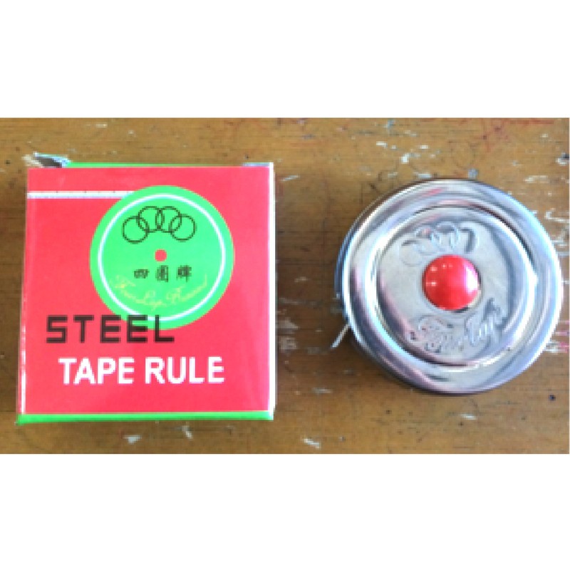 Meteran jengkol 1 meter besi kecil mini kantong steal tape rule TERMURAH