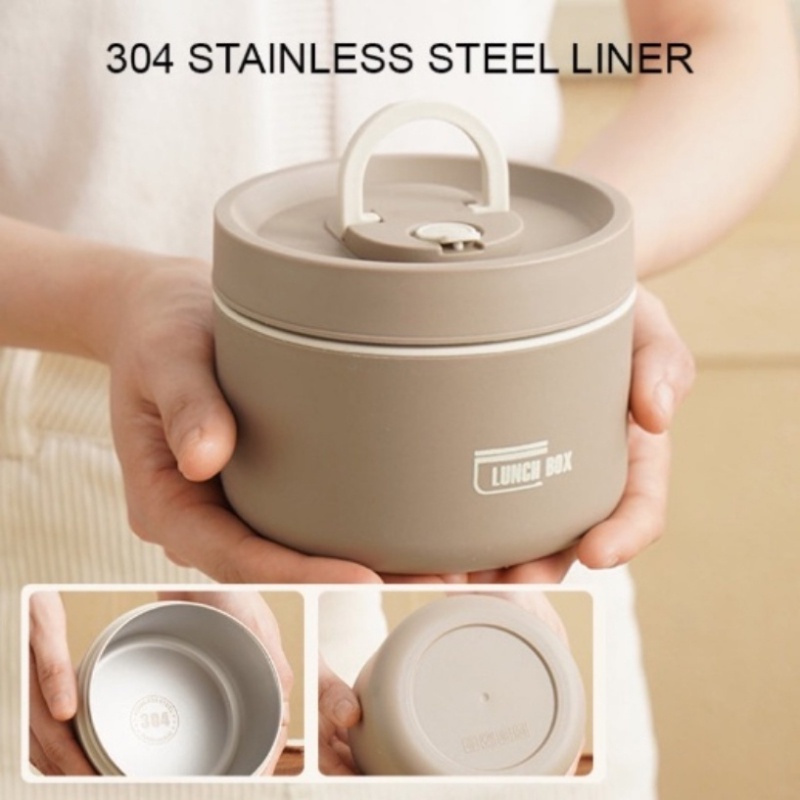 【COD】Kotak Makan Siang Bento Portable 304 Stainless Steel Kotak Makan Siang Bento Kantor Lunch Box Kotak Makanan Terkunci Kotak Piknik Sekolah Kecil Gaya Jepang