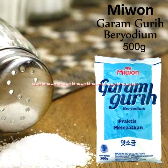 

Miwon Garam Gurih Beryodium 500gr Garam Dapur Halus Kemasan Pouch Garam Gurih Ber MSG Ber Yodium Fine Salt Mion Kitchen Salt