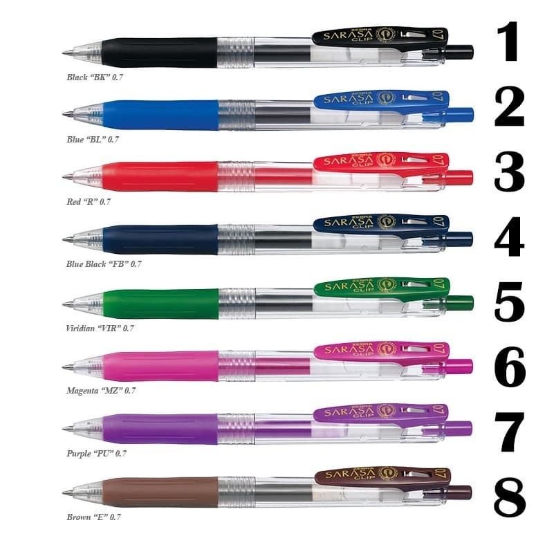 

Bolpoint / Bolpen Sarasa Clip 0.7
