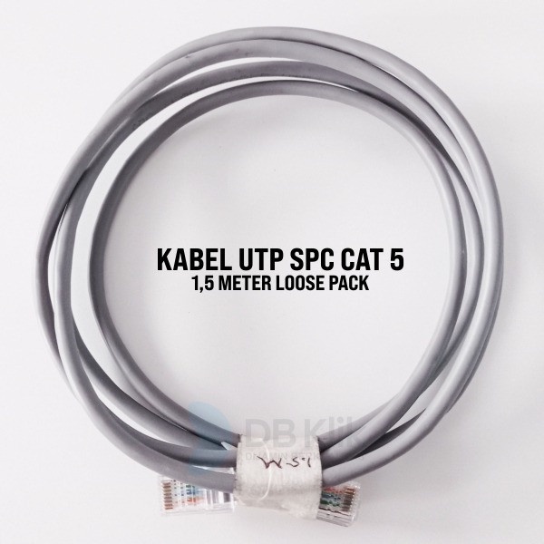 Kabel UTP SPC Cat 5 - 1.5 Meter - Kabel UTP SPC Cat 5 1.5M Loose Pack