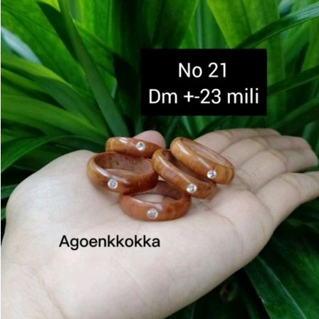 Cincin mata 1 coklat ukuran 21 kokka kaukah