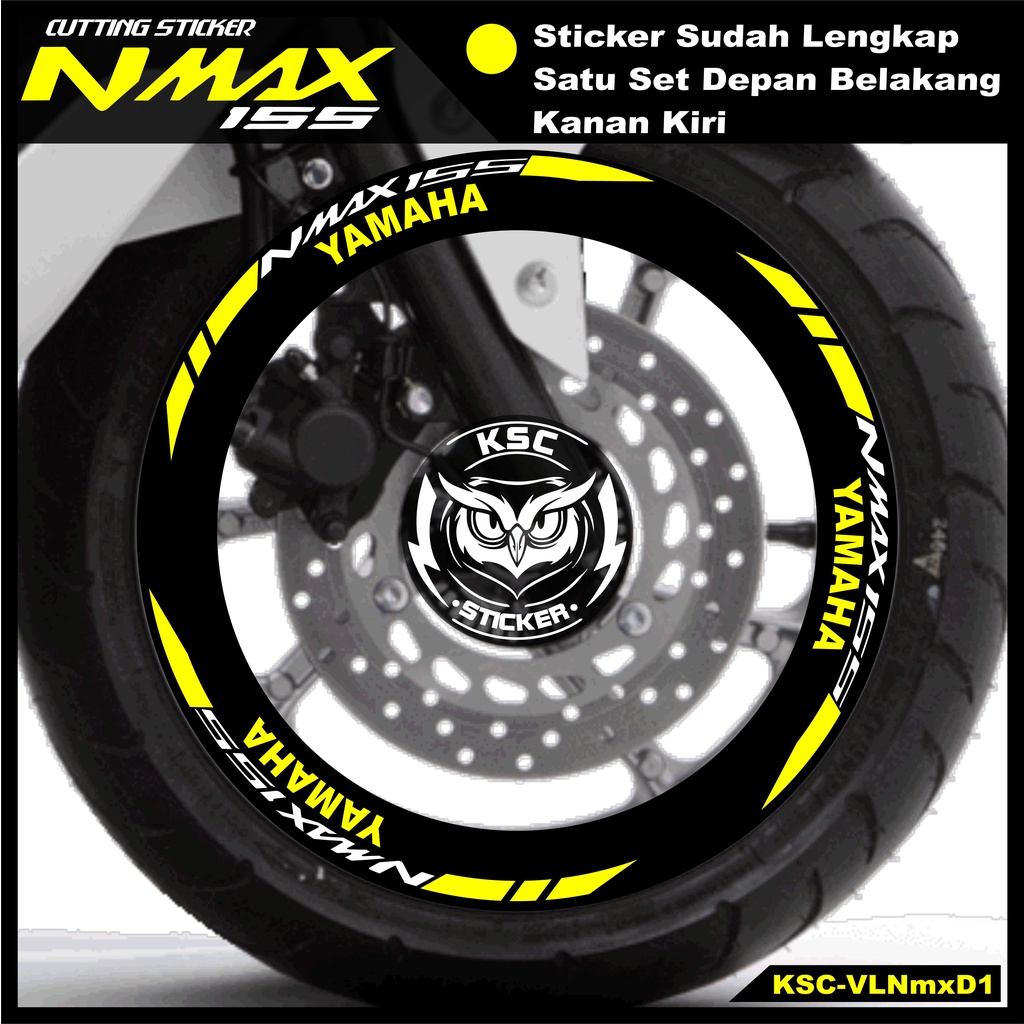 Jual Stiker Velg Nmax Kd Cutting Sticker Velg Nmax Kuning