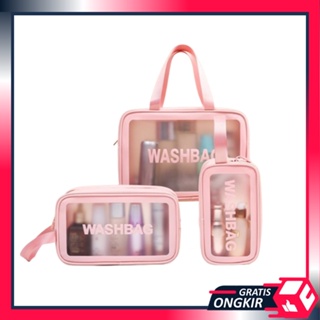Image of Gratis Ongkir – T5246 Pouch Make Up Wash Bag / Tempat Penyimpanan Alat Kosmetik / Tas Kosmetik Washbag