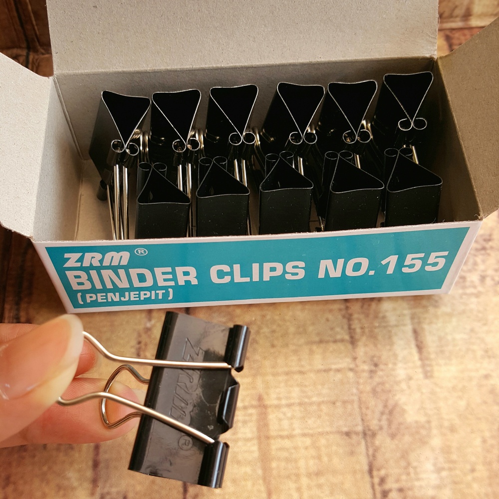 2pcs Binder Clips No. 105 - 107 - 111 - 155 - 200 - 260 - Klip Binder - Jepitan Kertas