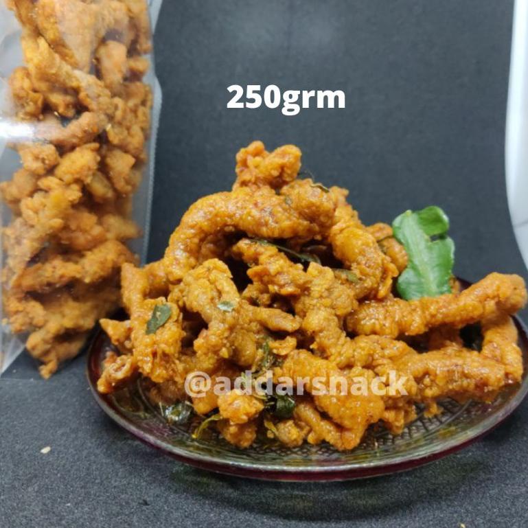 

BELANJA MURMER R908 usus ayam crispy pedas daun jeruk netto 250grm ❄