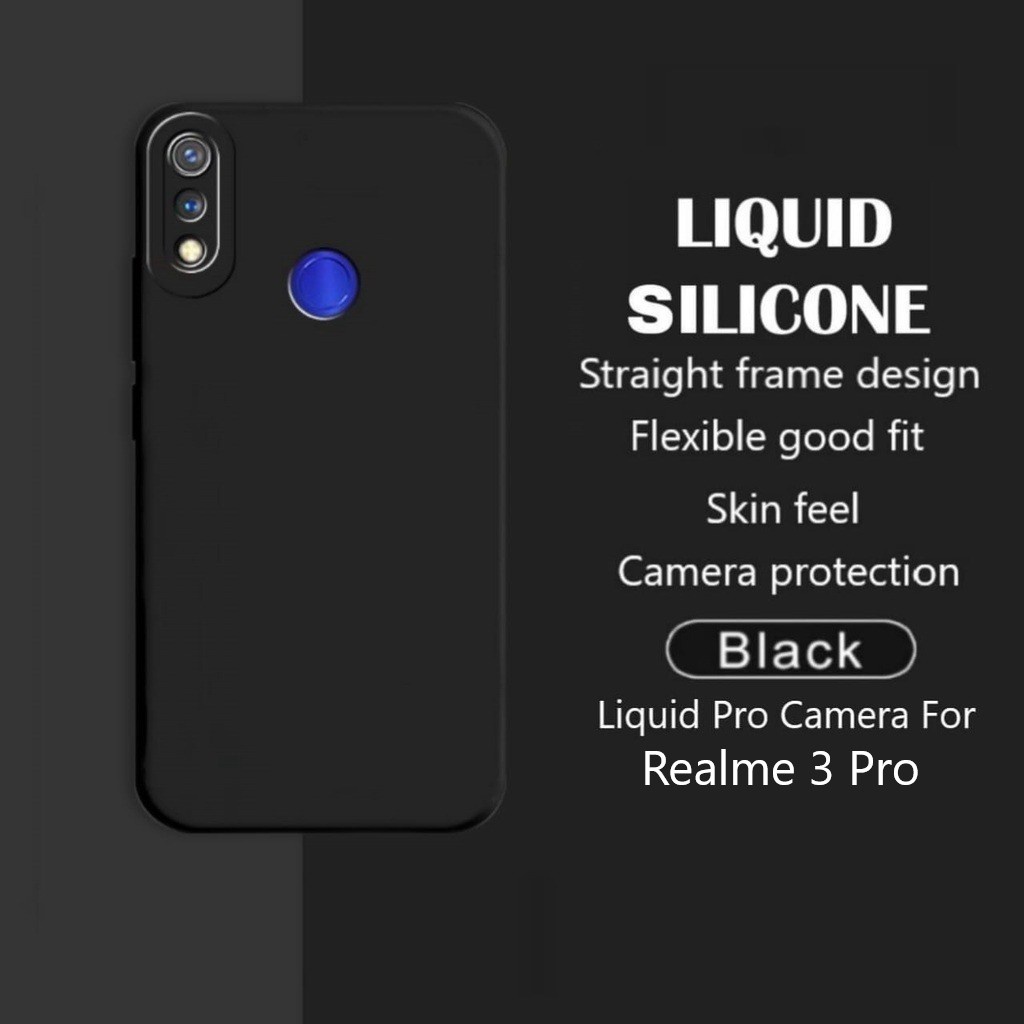 CASE REALME 3 PRO SOFT CASE LIQUID PRO CAM SQUARE SILICONE CASING COVER