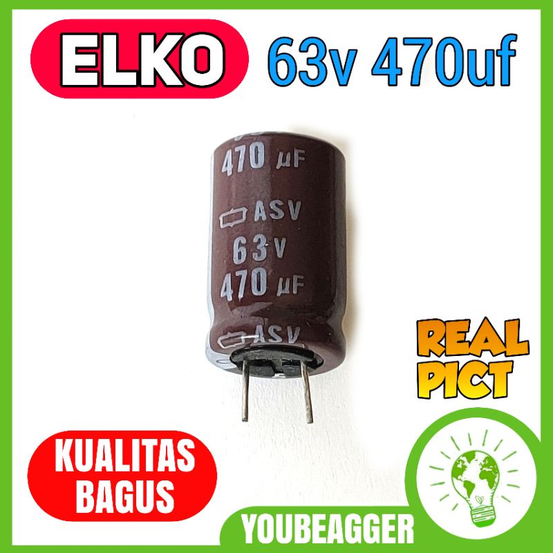 Elko 63v 470uf