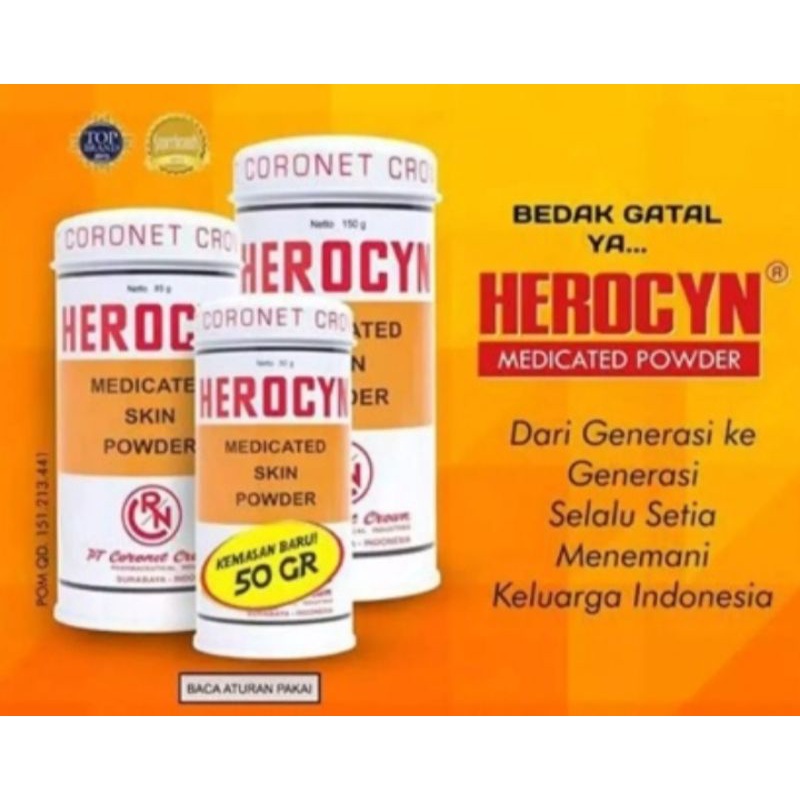 Herocyn bedak gatal herocyn bedak tabur