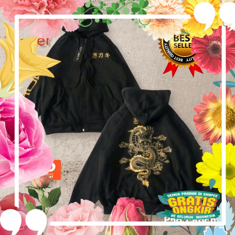 JAKET NAGA ANAK LAKI NAGA JEPANG DRAGON HOODIE GAMBAR NAGA. ( COD ) / Pink Ungu lavender