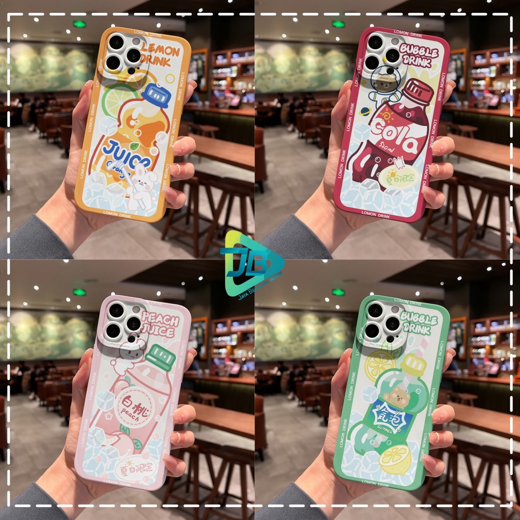 CUSTOM CASE SOFTCASE SILIKON PROCAMERA BUBLE DRINK CUSTOM REALME C2 5 5I 5S C3 C11 C20 C12 C25 C30 C35 NARZO 30A 50A  JB6747