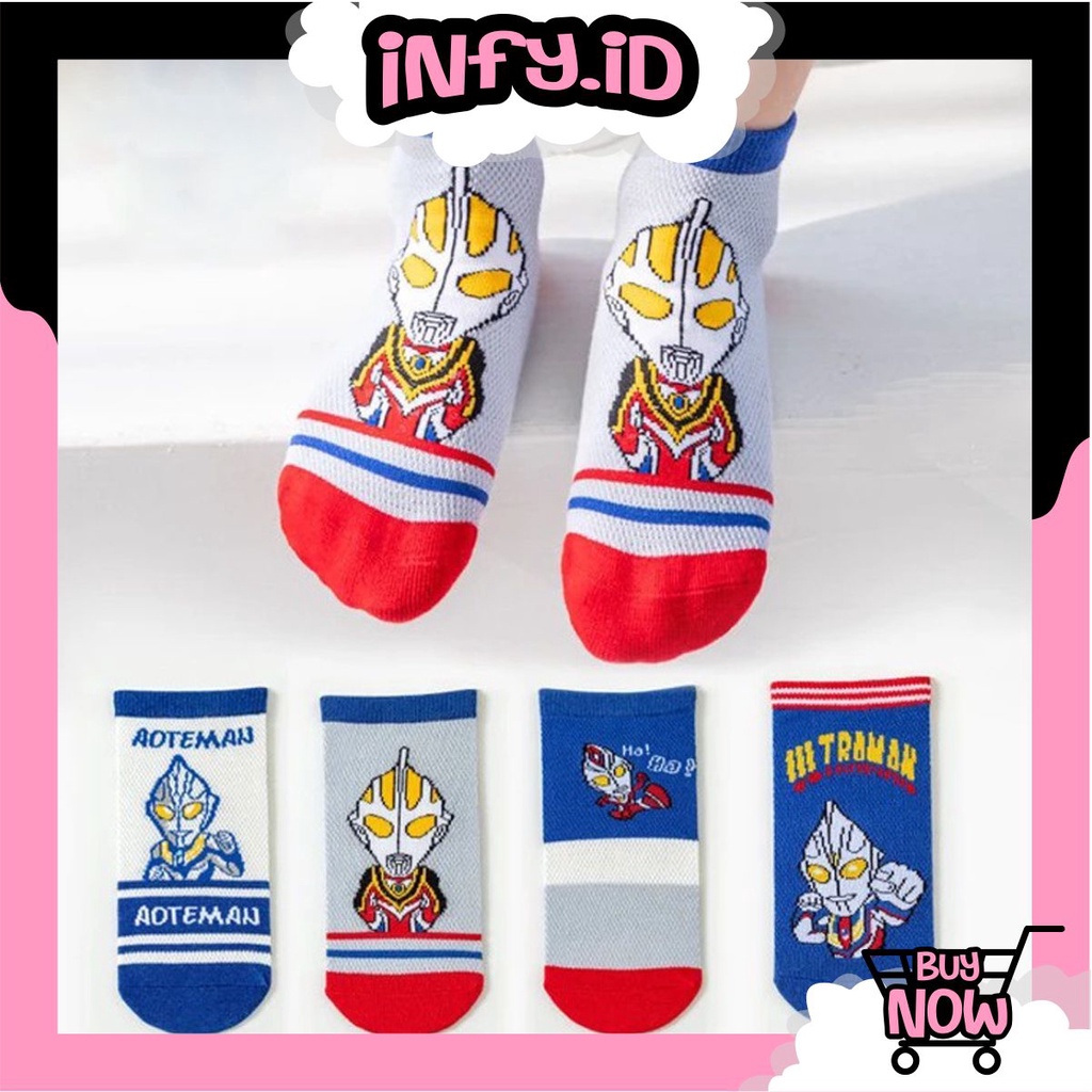 INFY - Kaos Kaki Ultraman Anak Laki Laki Import KK036
