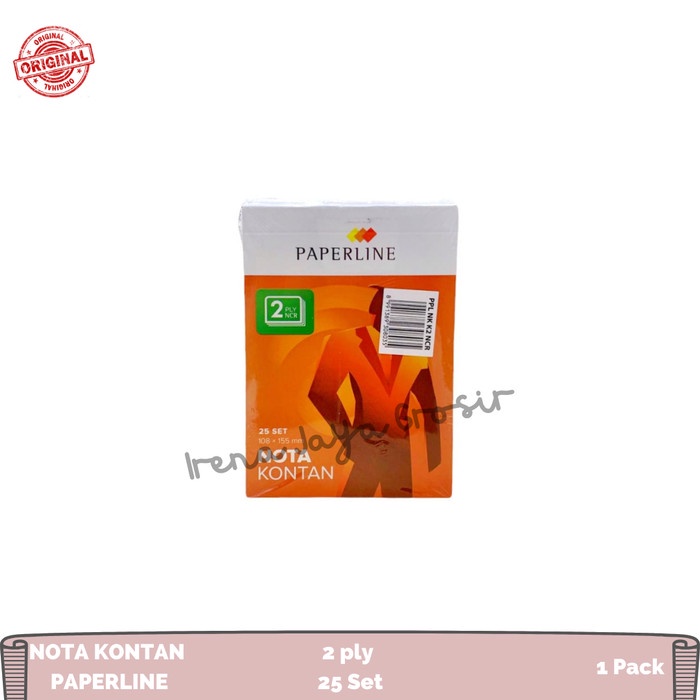 

{{{{}}] IRENAJAYAGROSIR - PAPERLINE NOTA KONTAN 2 RANGKAP 108X155MM KECIL