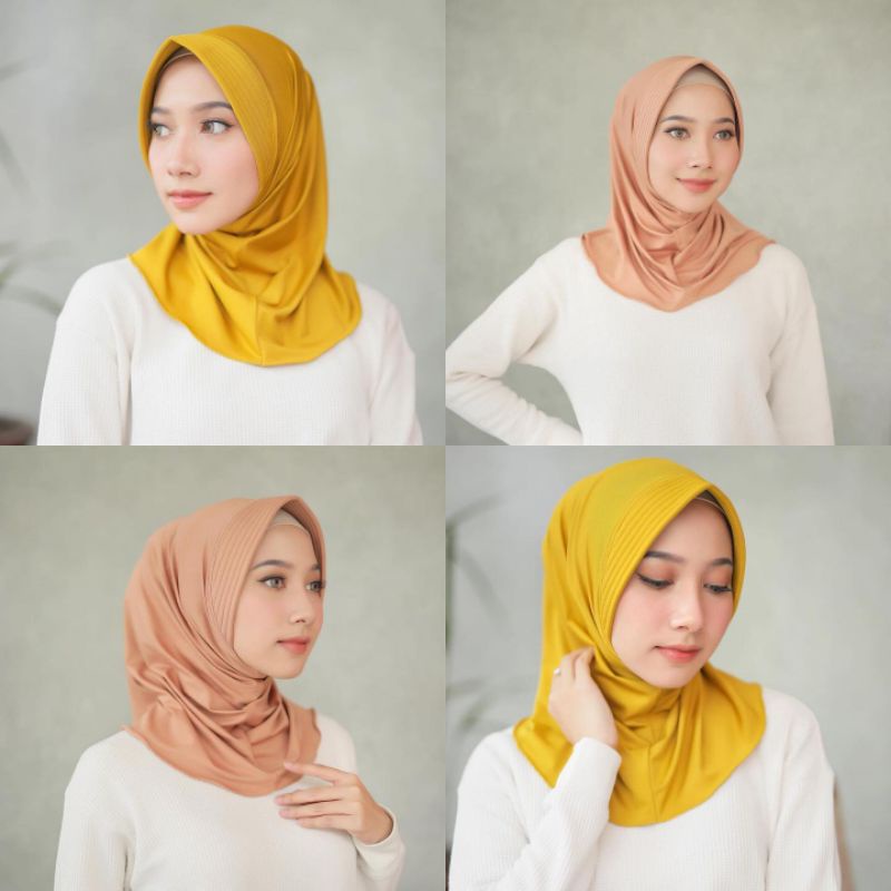 Hijab Bergo Pet kecil Premium / hijab instan / hijab sporty / HIJAB olahraga