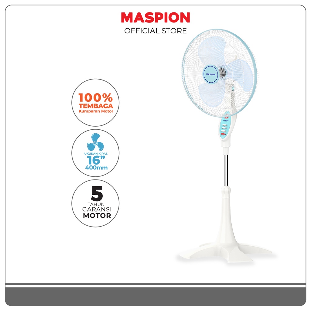Maspion Stand Fan Kipas Angin Berdiri 16 Inchi F 1621 S
