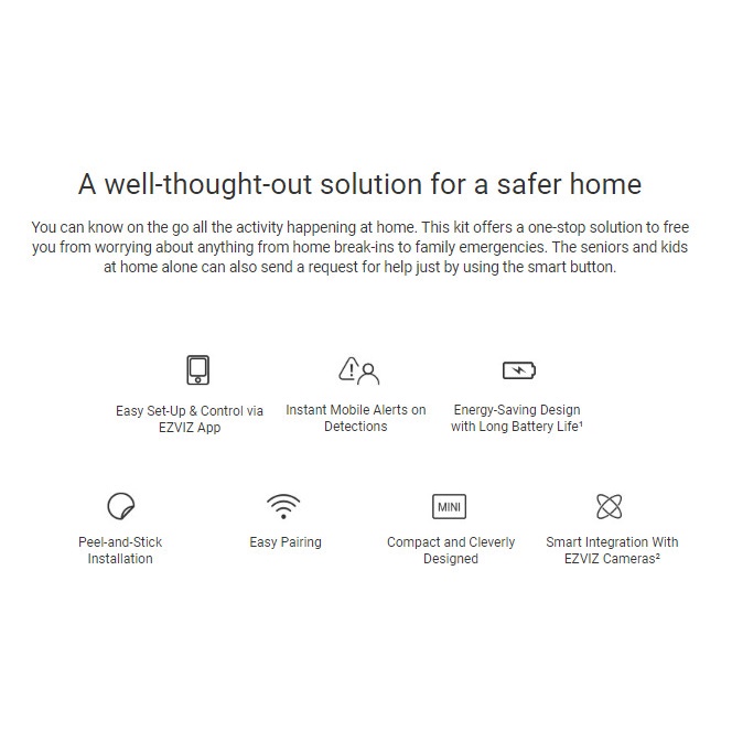 Ezviz CS-B1 Smart Home Alarm Sensor Kit