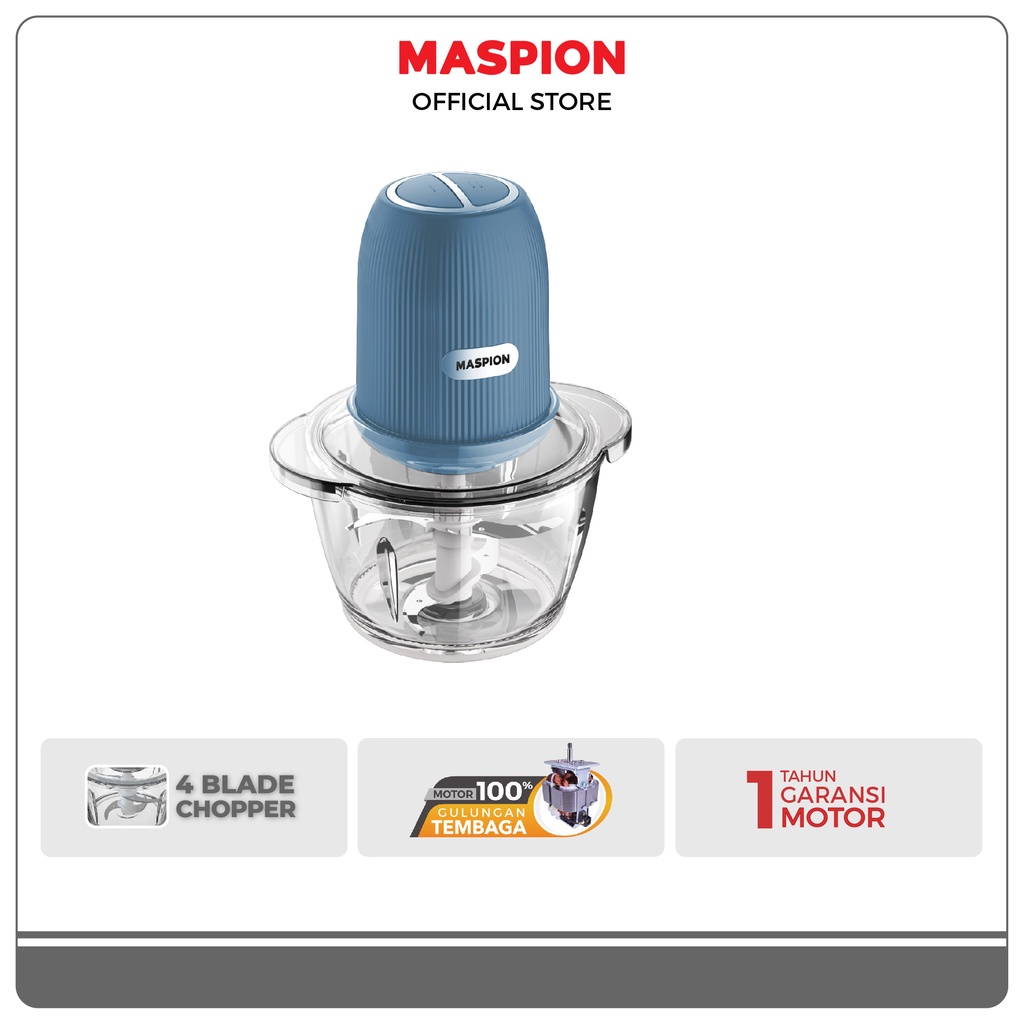 Maspion Food Chopper Penghalus Makanan 1.2 Liter MFC-120 GL