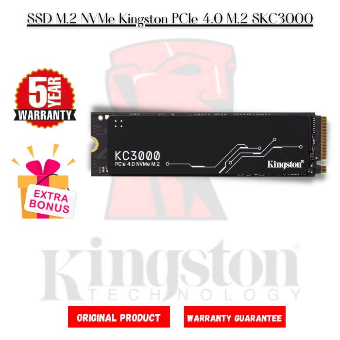 Kingston KC3000 SSD Kingston 2TB NVME PCIE GEN 4.0