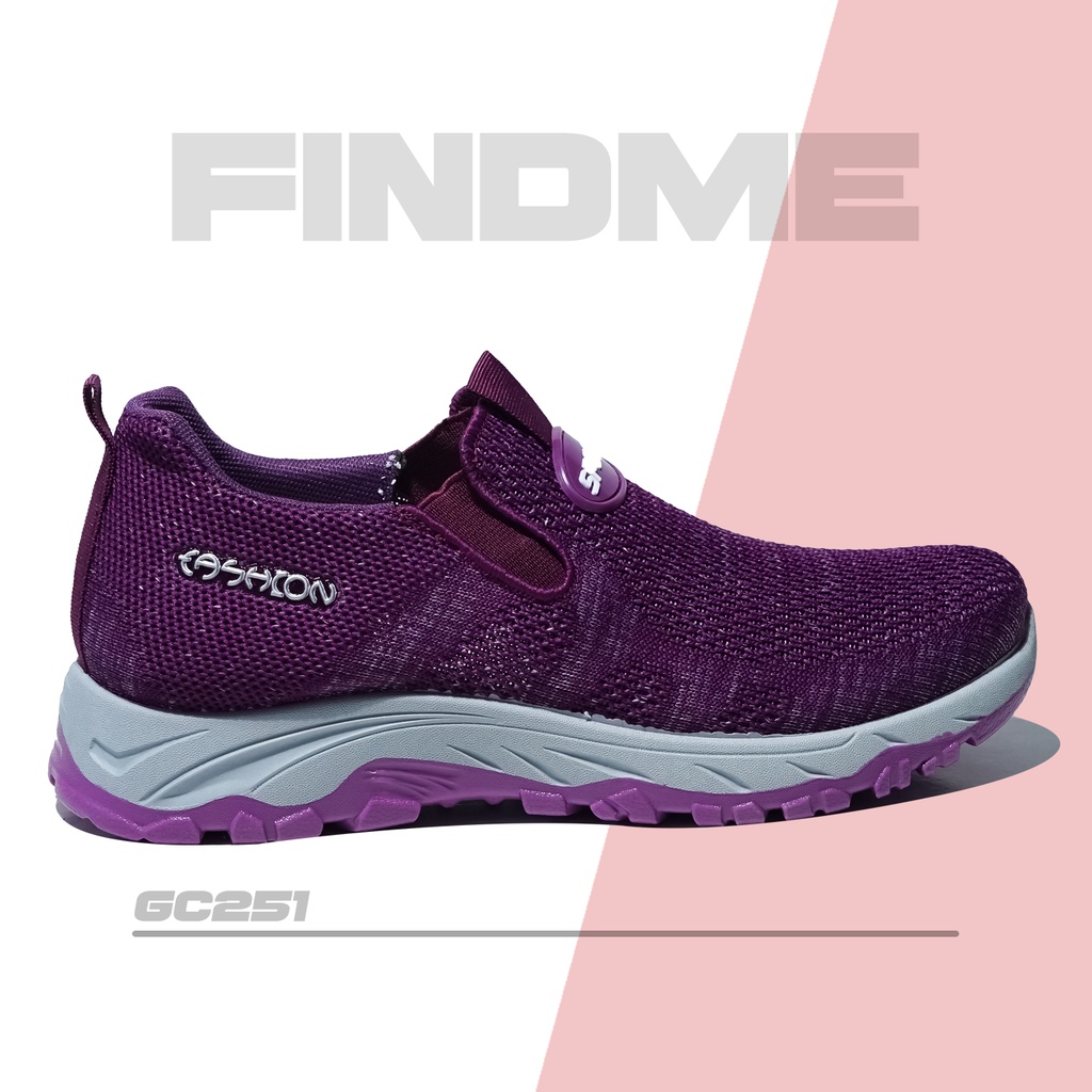 SEPATU SNEAKERS WANITA BERTALI POLOS PRAKTIS MUDAH CAKEP BAHAN MESH IMPORT GC251
