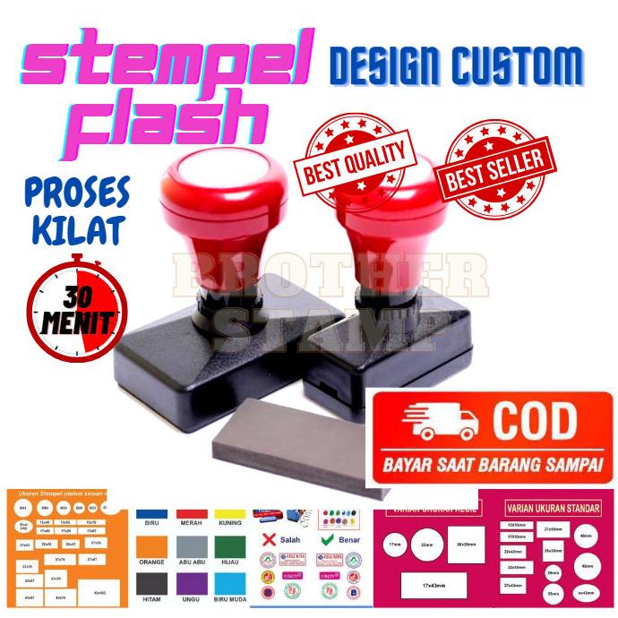 

SALE STEMPEL CUSTOM / 32X55 mm / OTOMATIS TINTA /BISA 2 WARNA