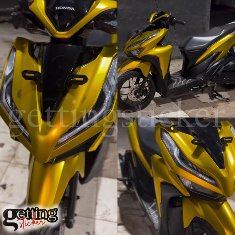 stiker skotlet kuning doff sticker satin gold scotlet chrome matte scotlite krom dop