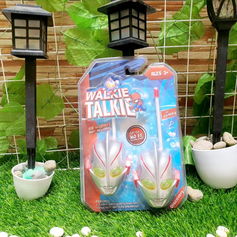 mainan walkie talkie karakter edukasi - HT polisi anak edukatif