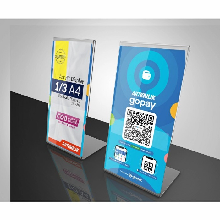 

Tag Holder Akrilik Display Nomer Berkode A4