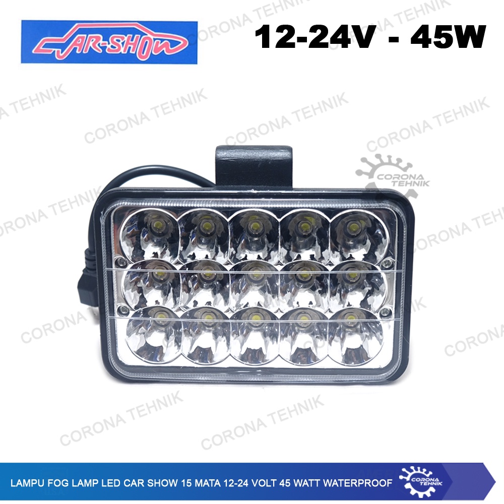 12-24 Volt 45 Watt Waterproof Lampu Fog Lamp Led Car Show 15 Mata