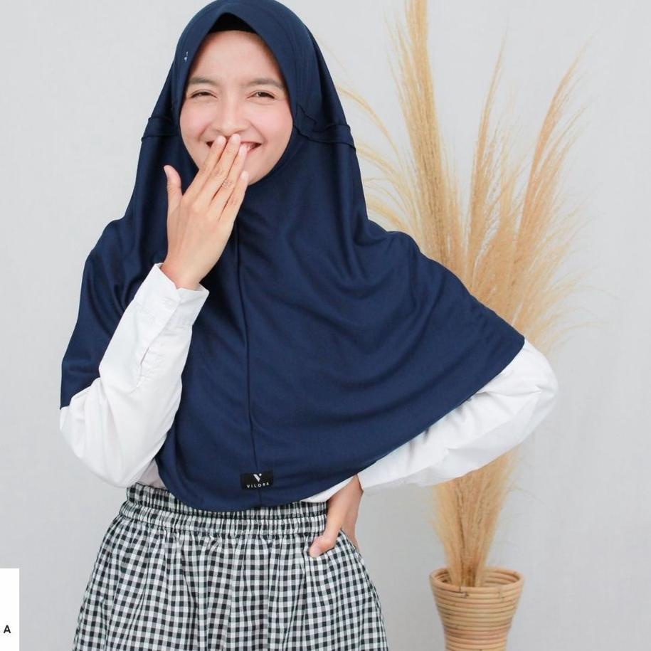 HDR539 SIZE M L XL XXL JILBAB VILORA WARNA DUSTY PINK, UNGU MUDA , ORANGE, PINKTUA,ARMY <>