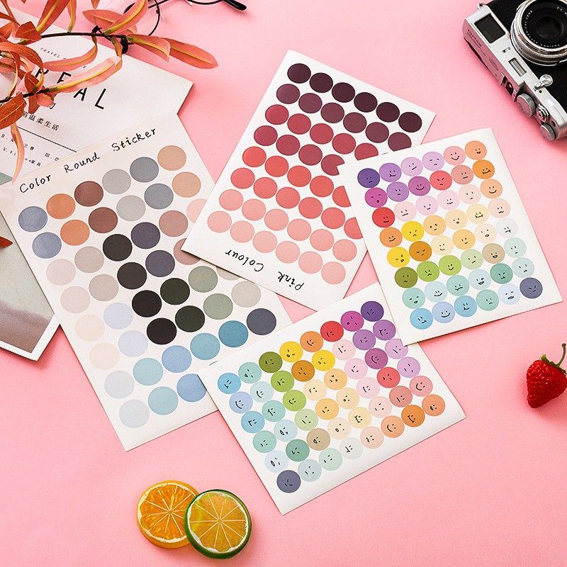 

Stiker Bulat Smile Stiker Bulat Morandi Warna Pastel