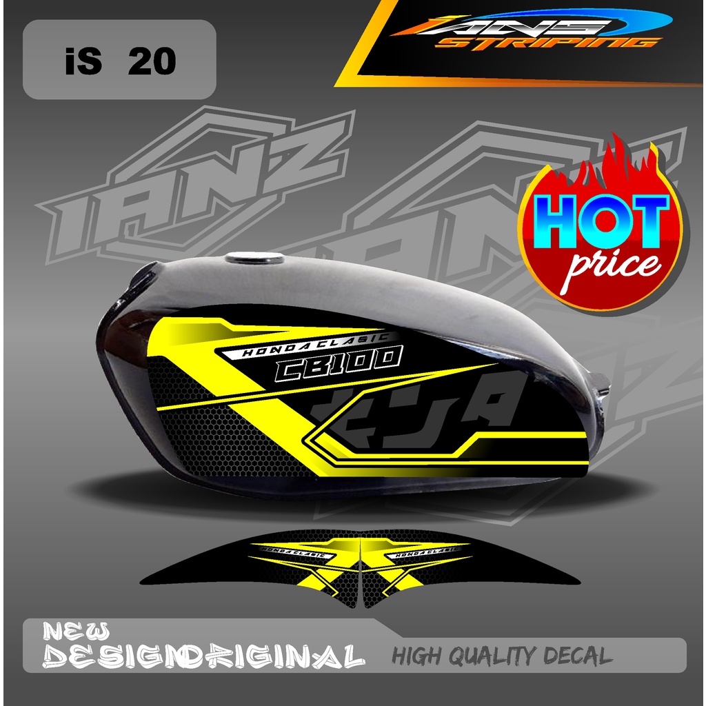 DECAL STRIPING LIST TANGKI CB100 HOLOGRAM / NON HOLOGRAM IS20