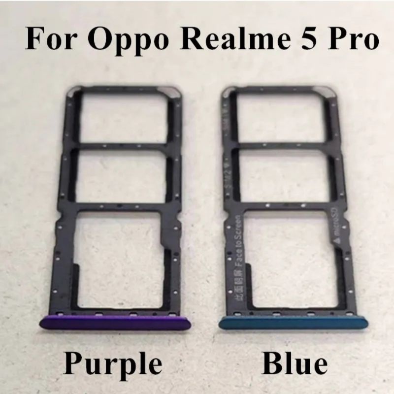 Sim tray dudukan tempat sim realme 5 pro