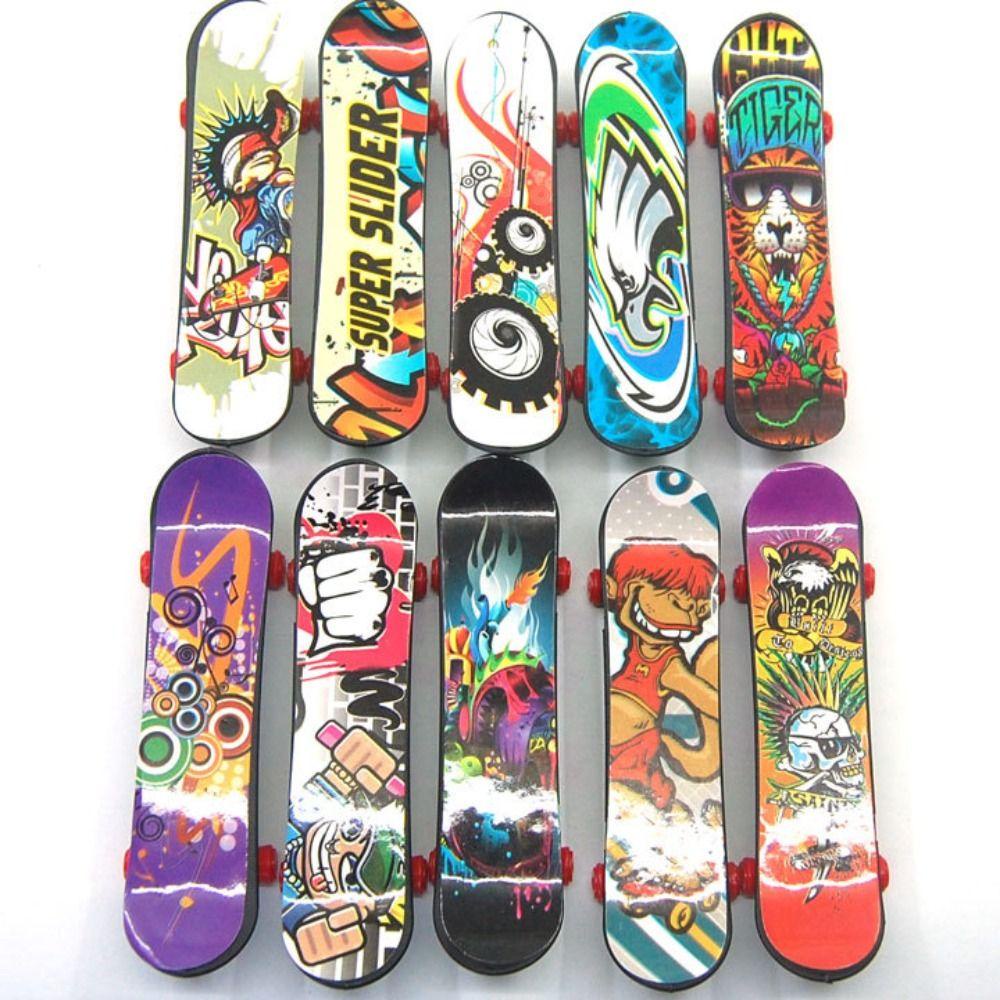 Lanfy Jari Skateboard Hadiah Ulang Tahun Inovatif Profesional Jari Skuter Meja Mainan Pendidikan Mainan Ujung Jari Olahraga Anak Hadiah Novelty Mini Finger Board