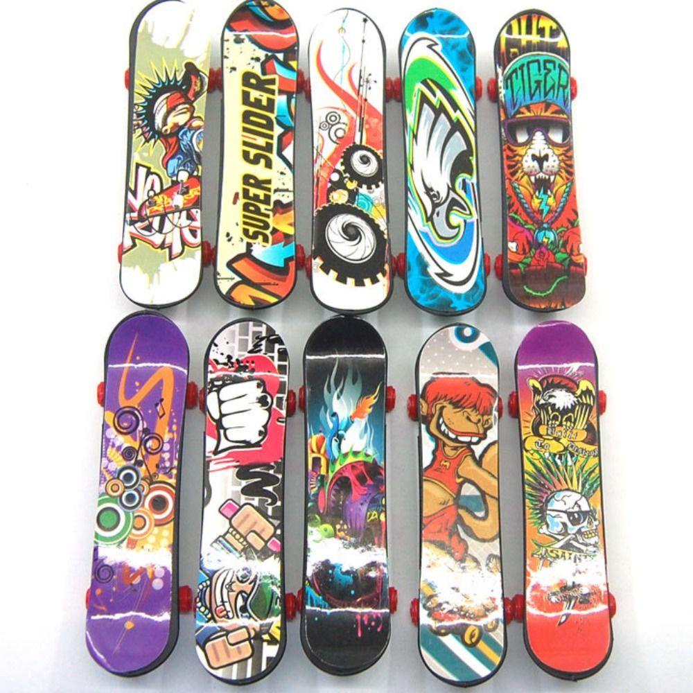 NEEDWAY Finger Skateboard Inovatif Kolektor Jari Plastik Skuter Gag Mainan Tabletop Mainan Ujung Jari Olahraga Fingerboard Mainan Baru Papan Jari Mini