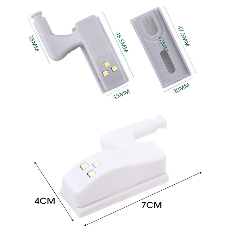 Lampu Lemari Induksi LED Tenaga Baterai Portable/Pemasangan Mudah Lampu Lemari Sangat Terang/Rumah Lampu Malam Mini Multifungsi