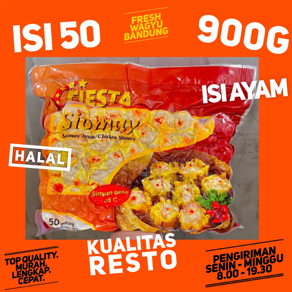 

FIESTA CHICKEN SIOMAY AYAM PREMIUM Dumpling Dimsum Grosir