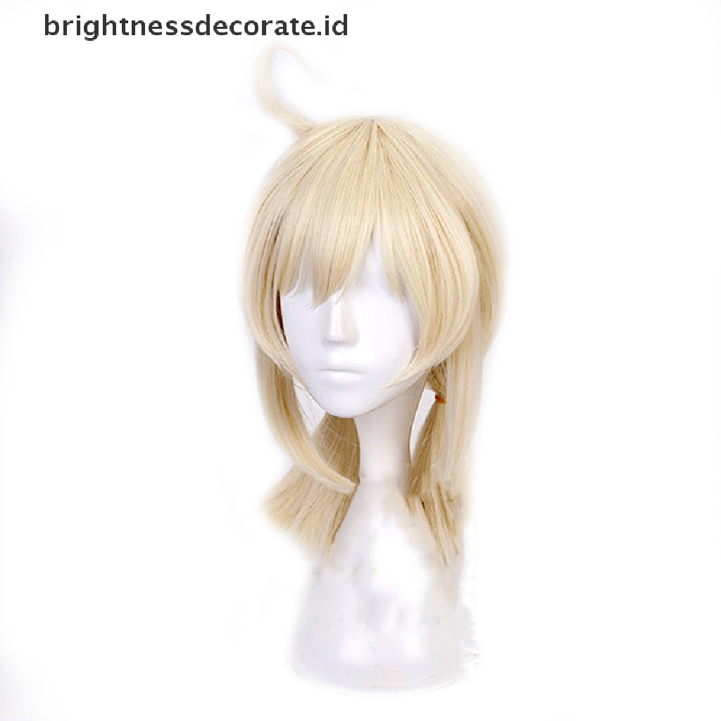 [Birth] Genshin Impact Klee Cosplay Wig Ponytails Beige Rambut Sintetis Tahan Panas [ID]