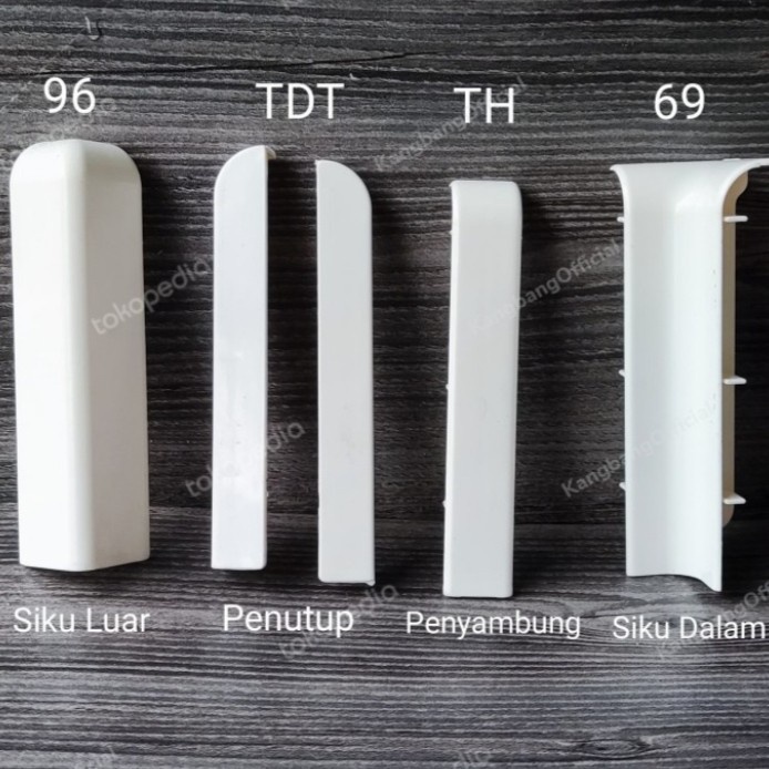 Lantai Aksesoris List Plint PvcPenutup Plint SikuPenyambung Plint