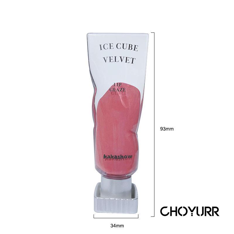 【COD】Lip Cream Clear Mirror Lip Glzaz Lipstik Lip Glaze Transparan Pigmen Ice Cube Velvet Matte Lipstik Lip Gloss White Non-stick Cup-CH