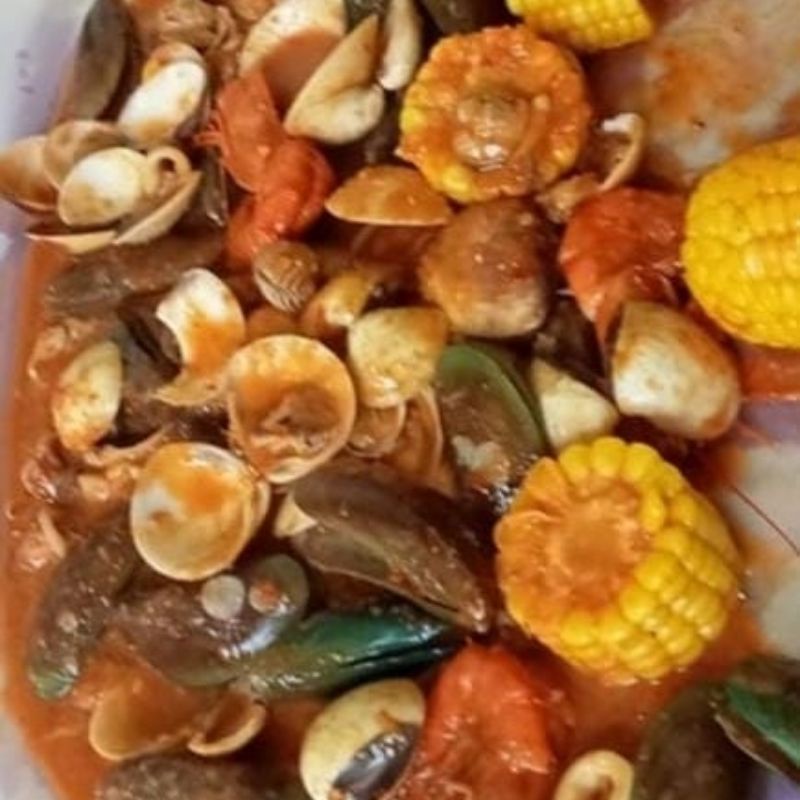 

seafood mix kerang udang cumi porsi 3 orang