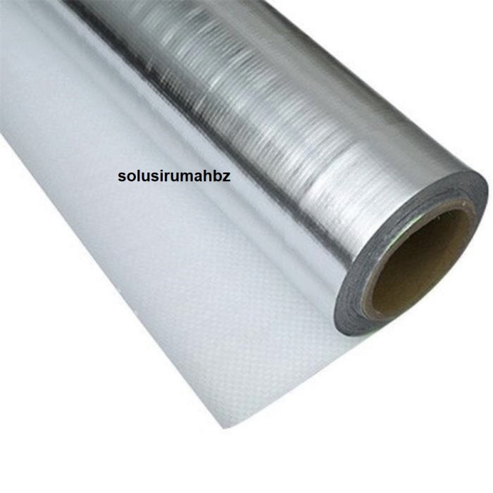 Alumunium foil woven meteran single side lebar 120cm per meter