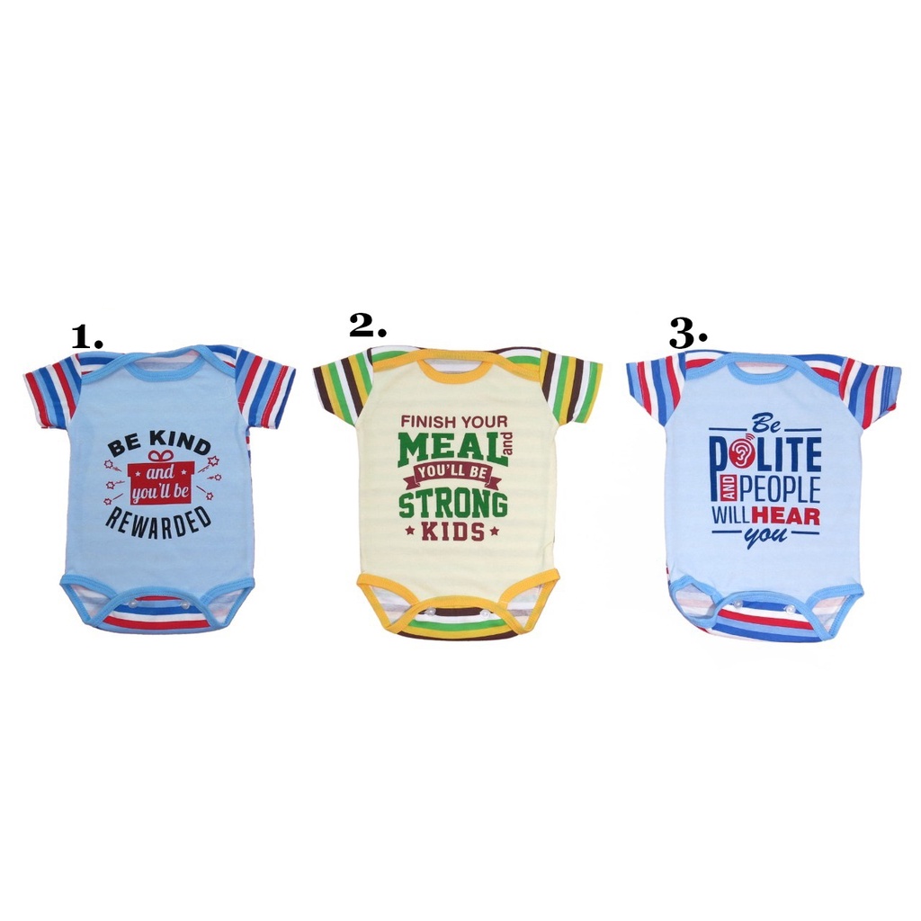Romper Bayi Lucu / Baju Kodok Bayi Bahan Catton Segitiga Murah - Hello Baby